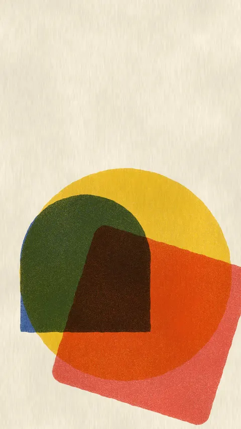 Riso Overlap, abstract phone wallpaper