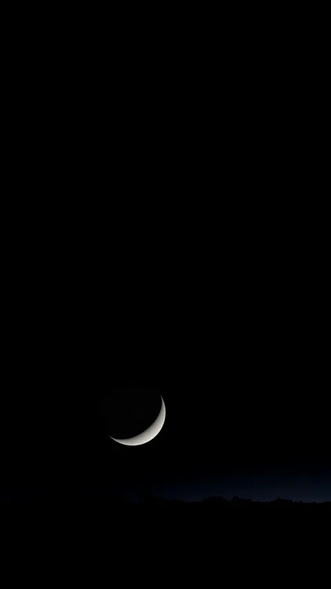 Crescent, amoled phone wallpaper