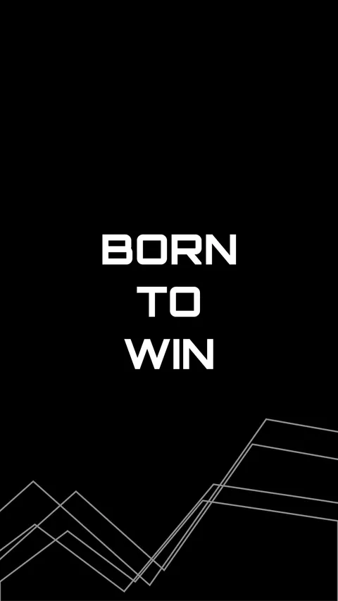Born to Win, typography phone wallpaper