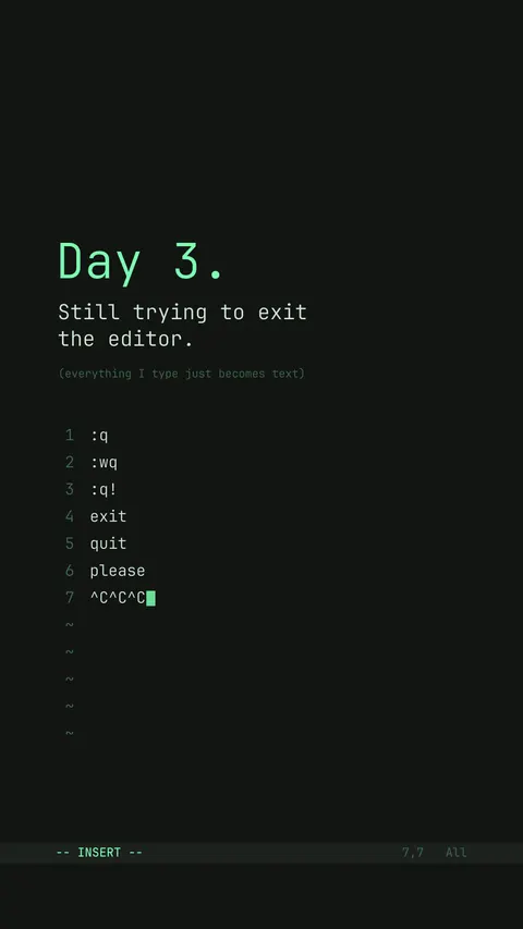 Day 3: Still Trying to Exit the Editor, developer phone wallpaper