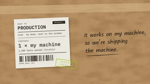Works on My Machine, developer desktop wallpaper