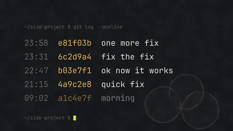 Git Log (Dark)