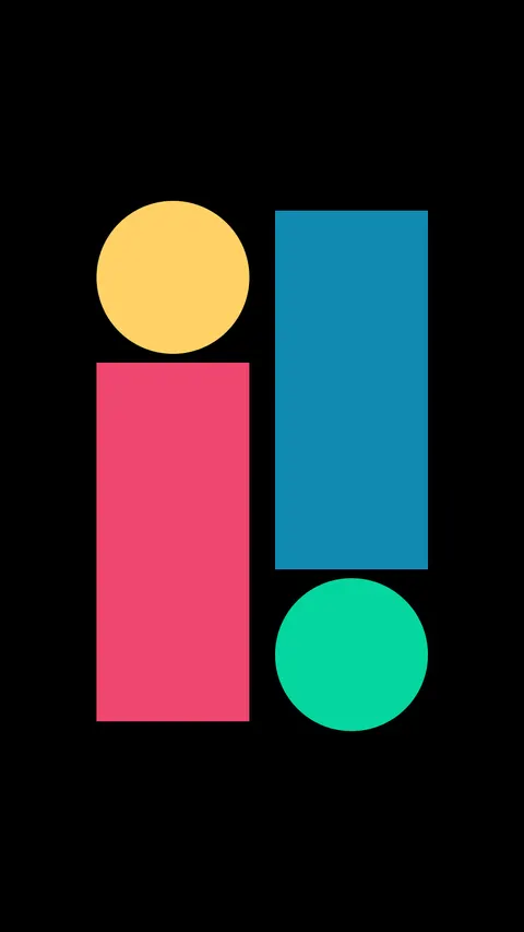 Exclamation, minimal phone wallpaper