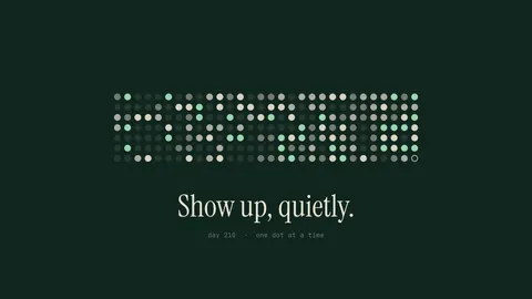 Show Up, Quietly, productivity desktop wallpaper