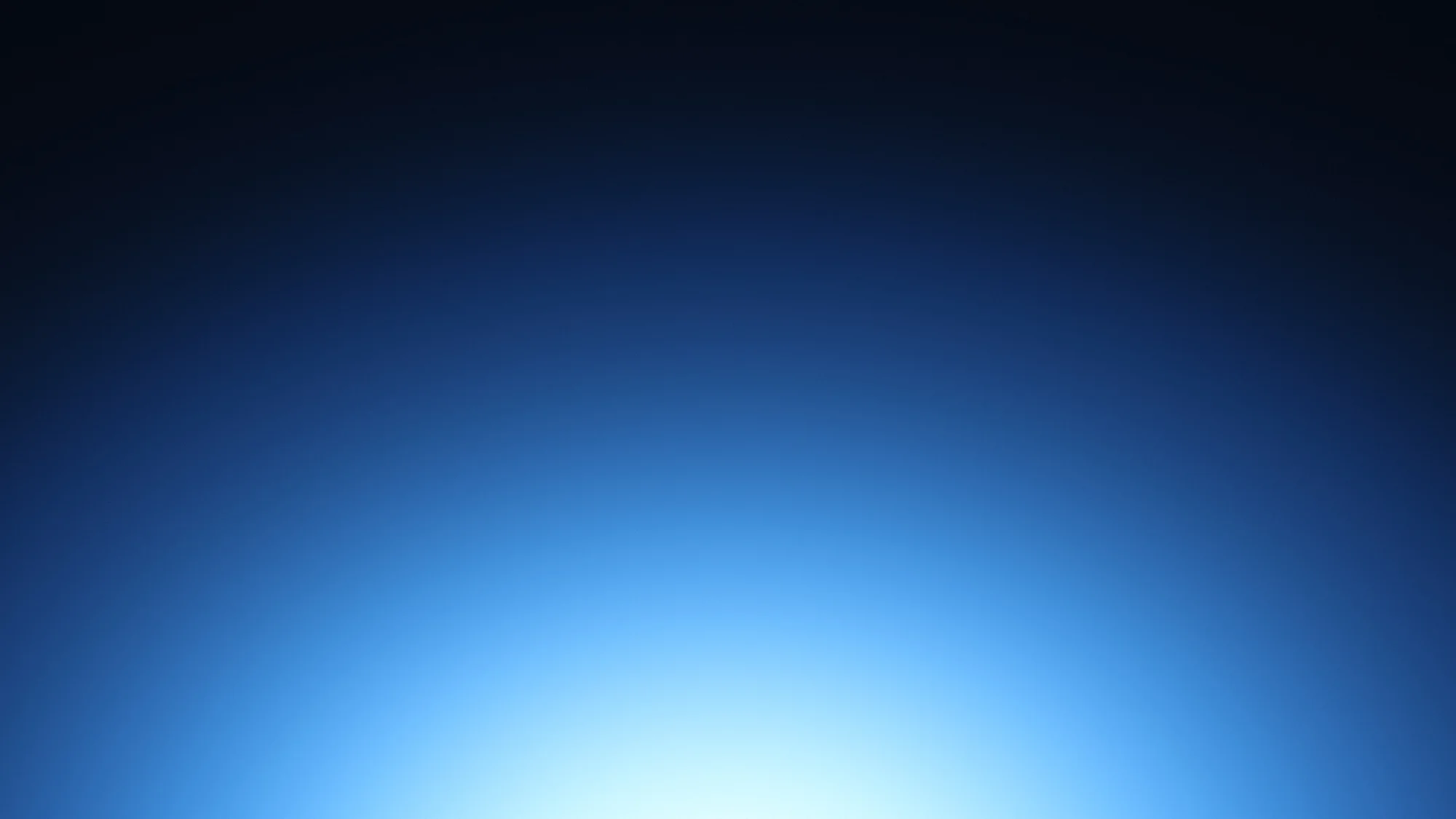 Glacier Pulse: Dark slate-blue with a cold ice-blue glow pulsing up from a low centre point.