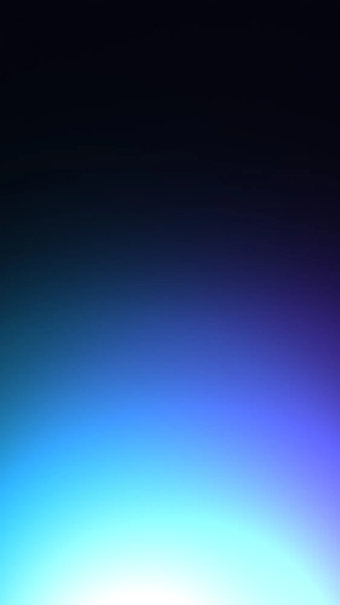 Turquoise Violet Split: Midnight canvas split between a turquoise light at lower left and a violet one at upper right.