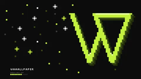8-Bit W, logo desktop wallpaper
