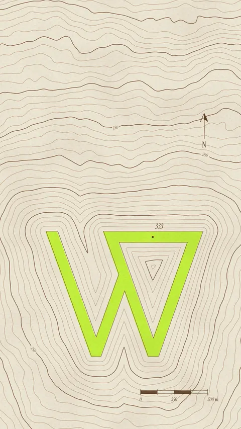 Contour W, logo phone wallpaper