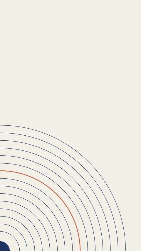 Corner Ripple, minimal phone wallpaper
