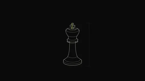 Chess King Outline, outline desktop wallpaper