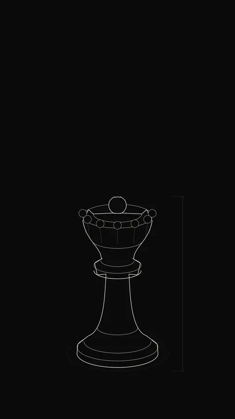 Chess Queen Outline, outline phone wallpaper