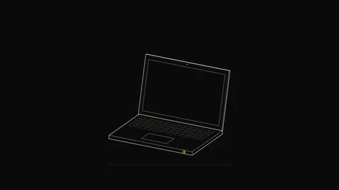 Open Laptop Outline, outline desktop wallpaper