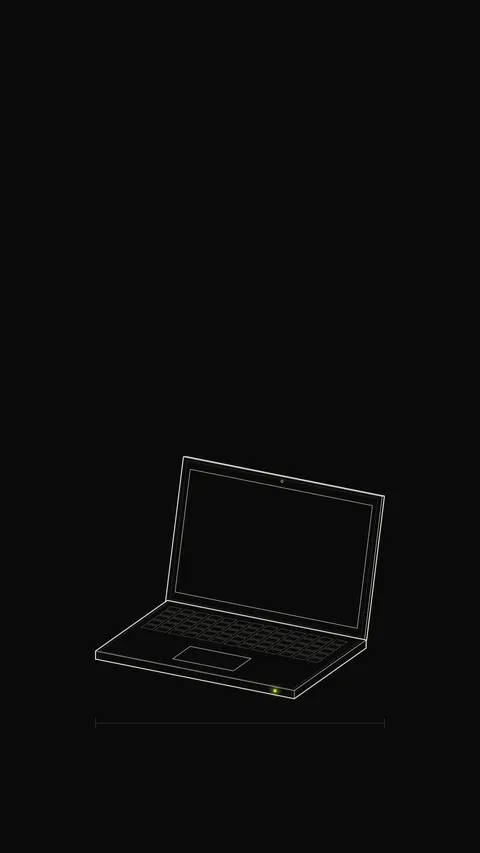 Open Laptop Outline, outline phone wallpaper