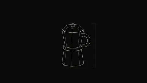 Moka Pot Outline, outline desktop wallpaper