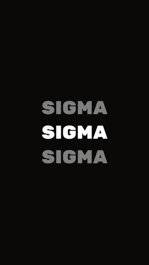 Sigma, typography phone wallpaper