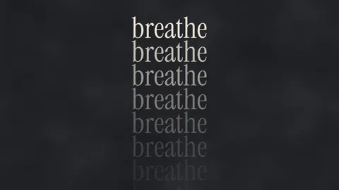 Breathe (desktop), typography desktop wallpaper