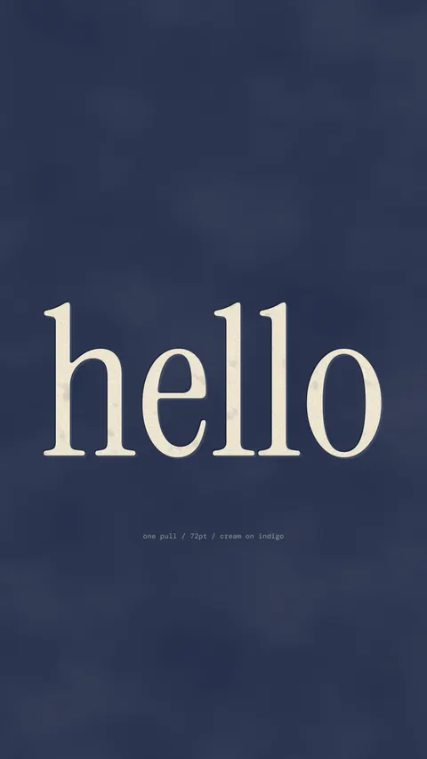 Hello, Letterpress (phone), typography phone wallpaper